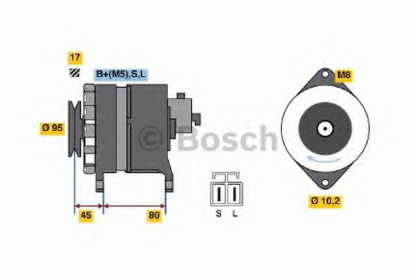 BOSCH 0986037531 Генератор