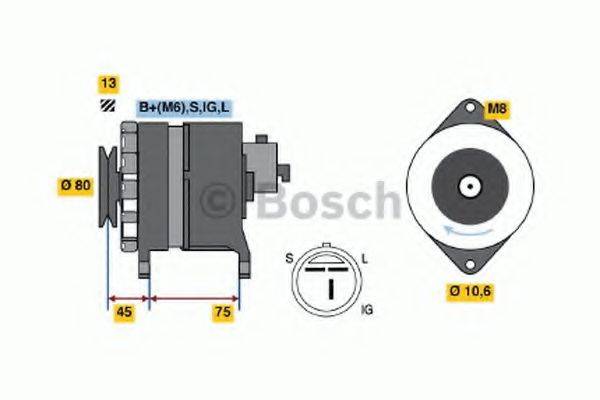 BOSCH 0986037831 Генератор