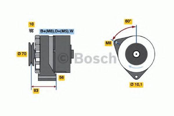 BOSCH 0986038100 Генератор