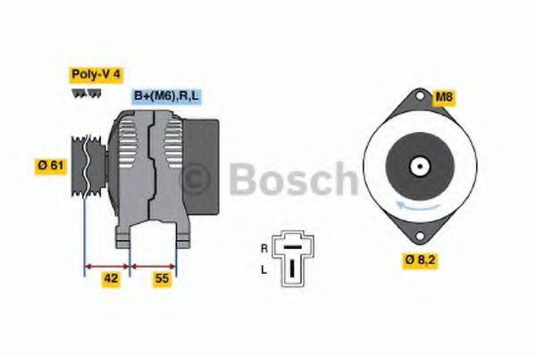 BOSCH 0986038451 Генератор