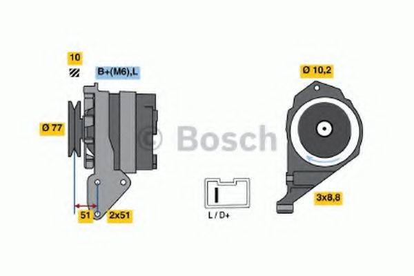 BOSCH 0986038841 Генератор