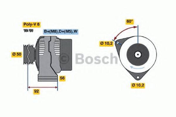 BOSCH 0123335008 Генератор