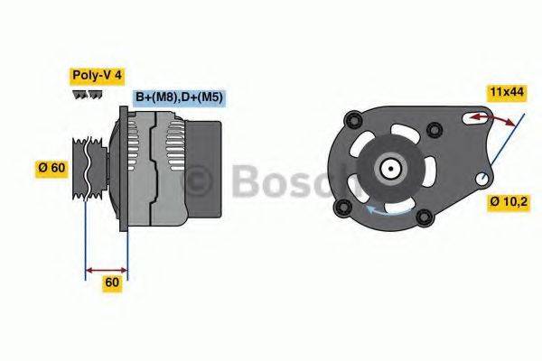 BOSCH 0986039471 Генератор