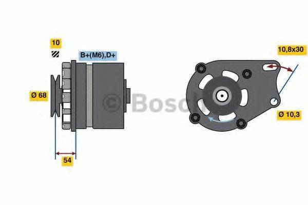 BOSCH 0986039501 Генератор