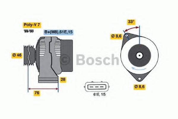 BOSCH 0123515002 Генератор