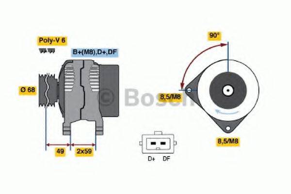 BOSCH 0123515028 Генератор