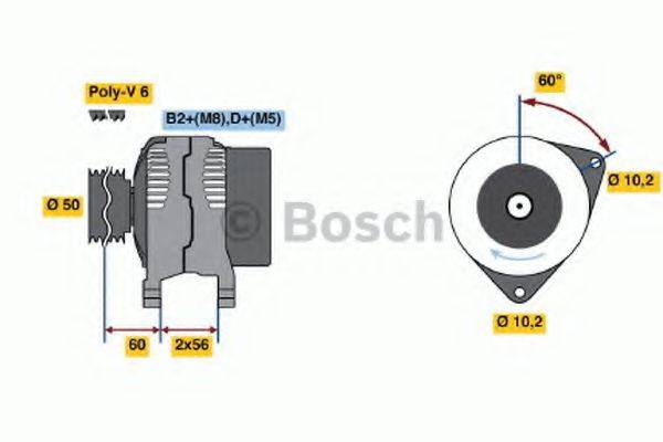 BOSCH 0986042750 Генератор