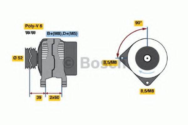 BOSCH 0123510095 Генератор