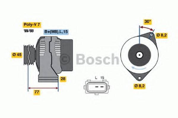 BOSCH 0986041391 Генератор