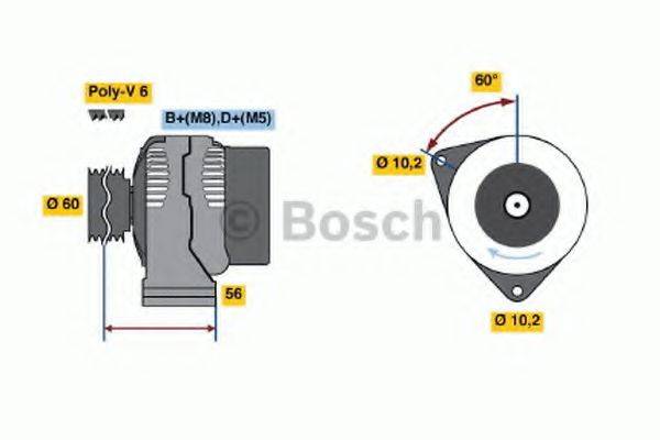 BOSCH 0986041471 Генератор