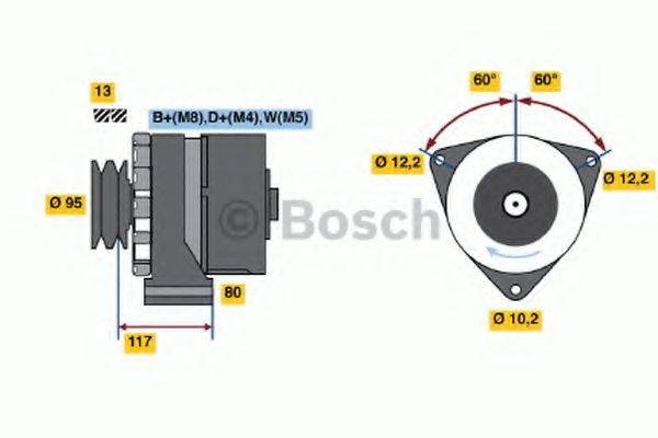 BOSCH 0986041580 Генератор