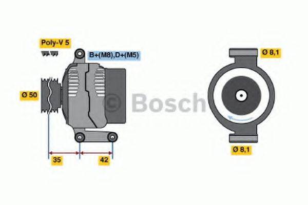 BOSCH 0986041800 Генератор