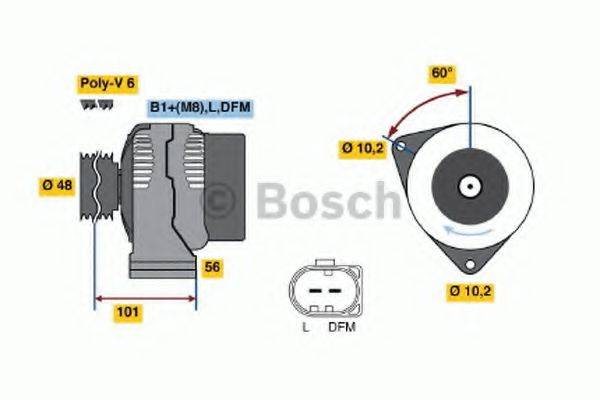 BOSCH 0124325045 Генератор