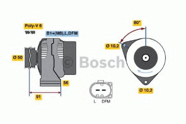 BOSCH 0124515056 Генератор