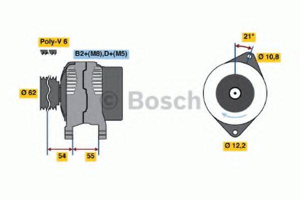 BOSCH 0124415015 Генератор