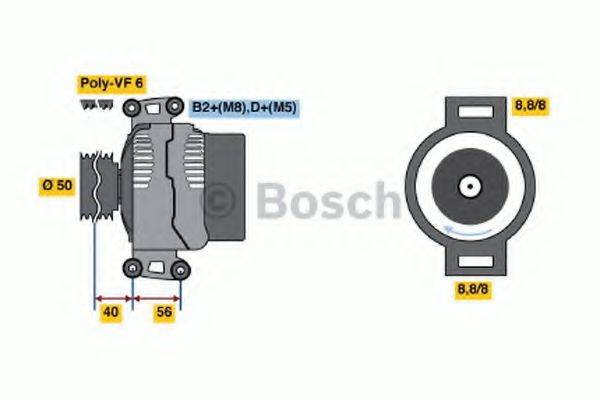 BOSCH 0986043650 Генератор