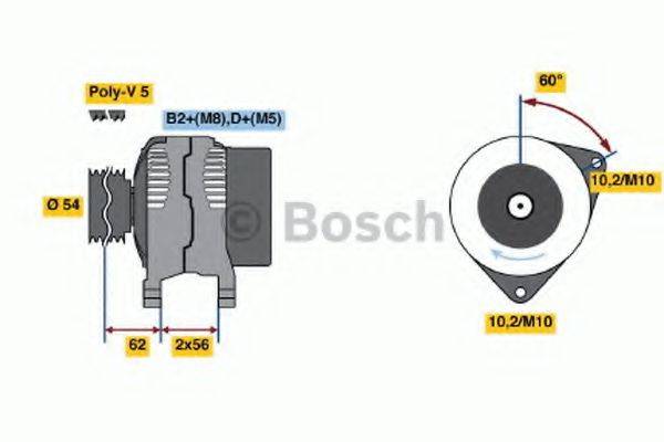 BOSCH 0124415023 Генератор