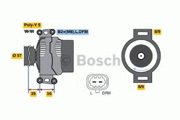 BOSCH 0986044020 Генератор