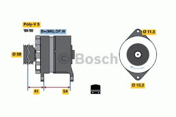 BOSCH 0986044280 Генератор