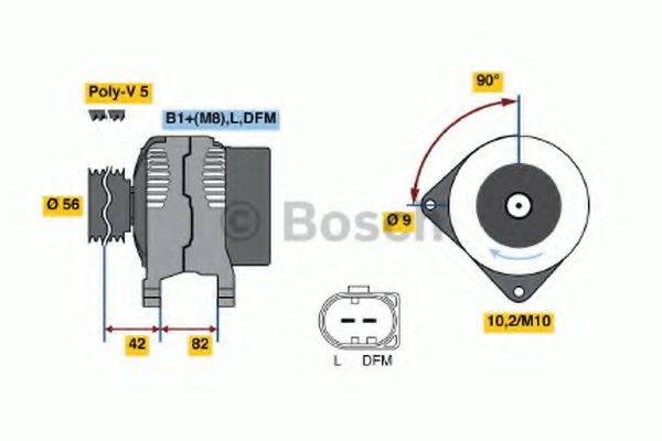 BOSCH 0124315010 Генератор