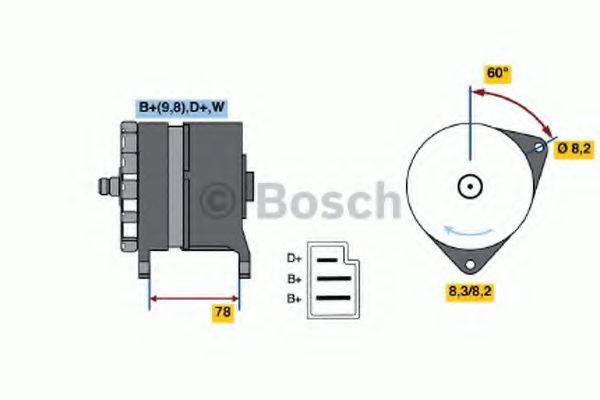 BOSCH 0986044571 Генератор