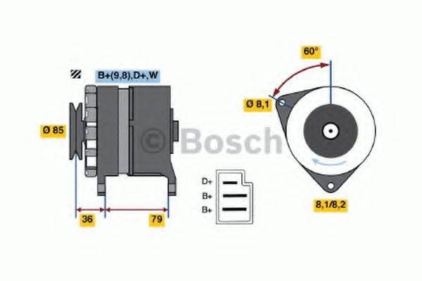 BOSCH 0986044591 Генератор