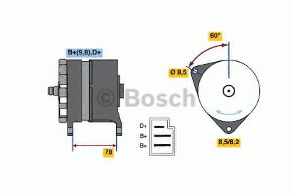 BOSCH 0986044641 Генератор