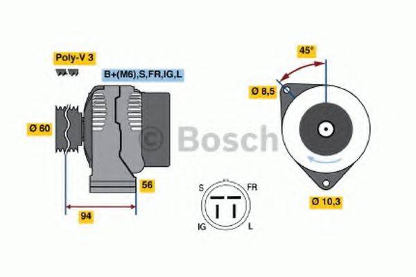 BOSCH 0986044791 Генератор