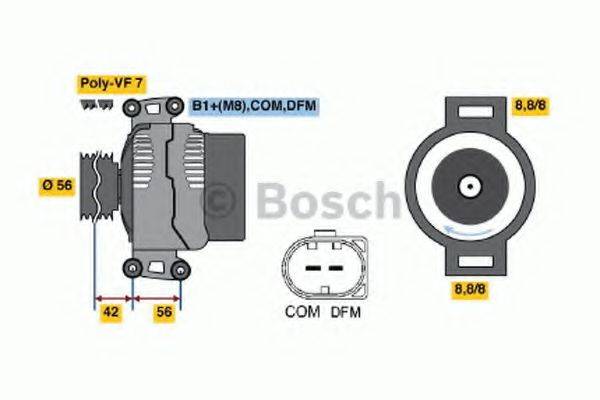 BOSCH 0986045380 Генератор