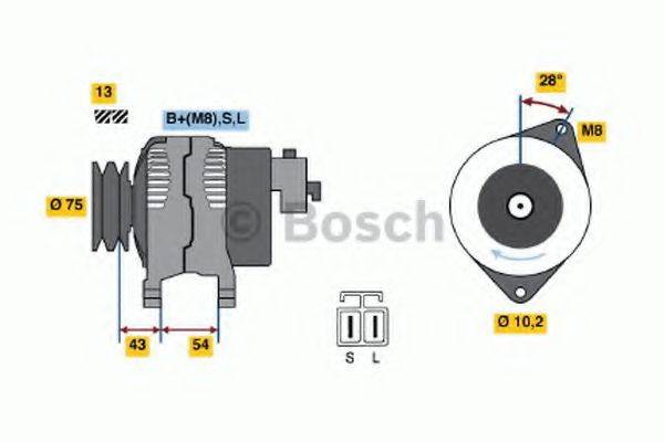 BOSCH 0986045571 Генератор