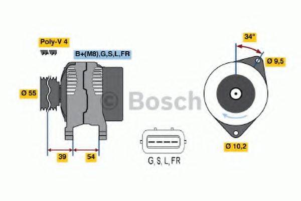 BOSCH 0986045591 Генератор