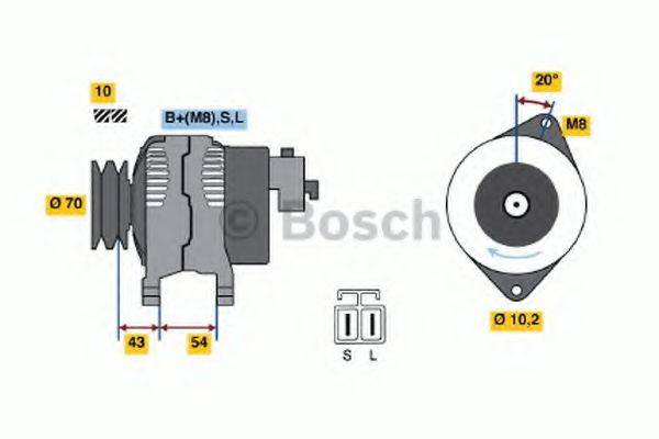 BOSCH 0986045601 Генератор