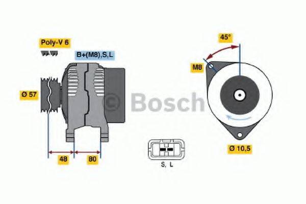 BOSCH 0986045661 Генератор