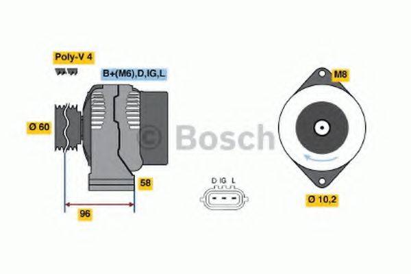 BOSCH 0986045781 Генератор