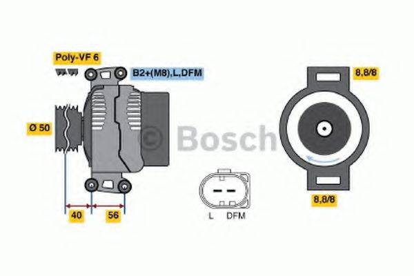 BOSCH 0986046340 Генератор