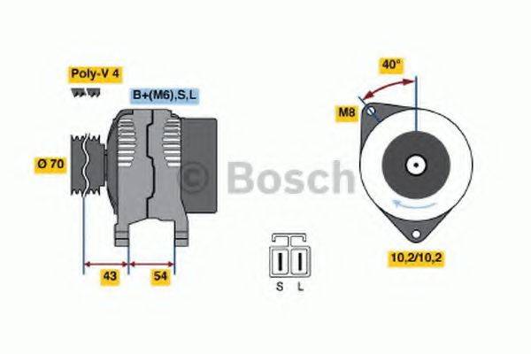 BOSCH 0986046411 Генератор