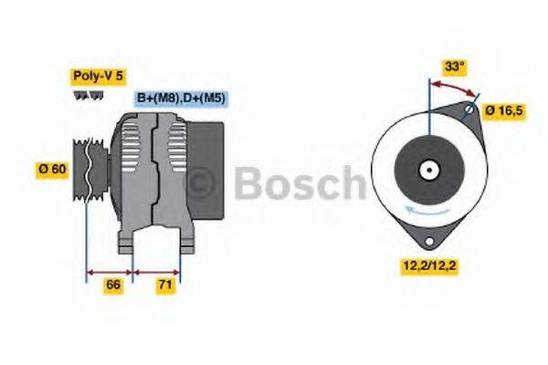 BOSCH 0986047751 Генератор