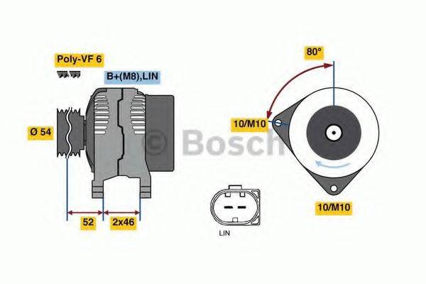 BOSCH 0986047960 Генератор