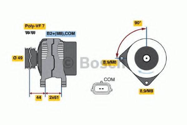 BOSCH 0986048040 Генератор