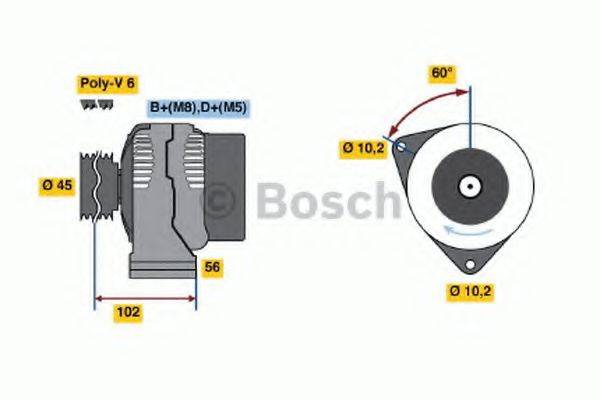 BOSCH 0986048150 Генератор