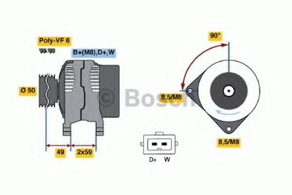 BOSCH 0986048950 Генератор