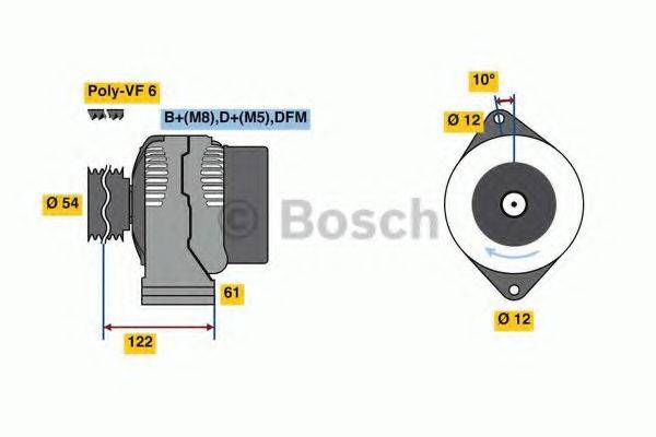 BOSCH 0986049000 Генератор