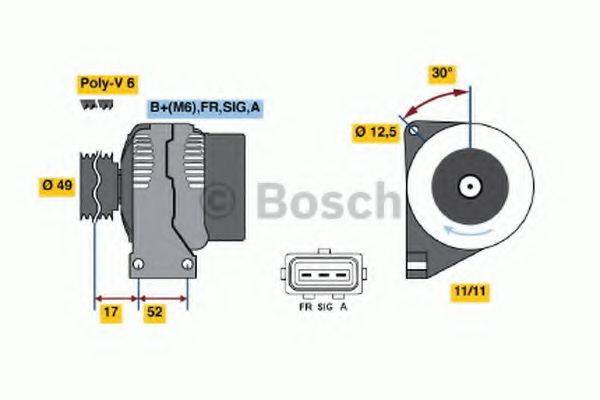 BOSCH 0986049121 Генератор