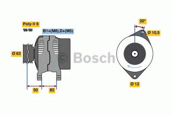 BOSCH 0986049420 Генератор