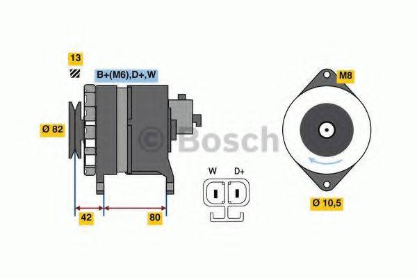 BOSCH 0986049730 Генератор