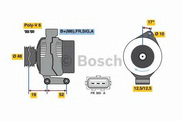 BOSCH 0986080440 Генератор