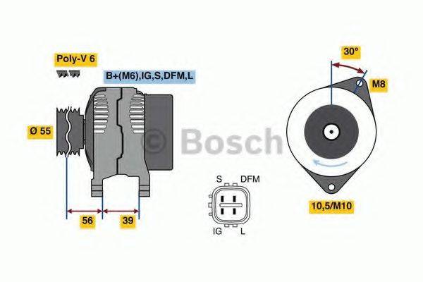 BOSCH 0986080460 Генератор