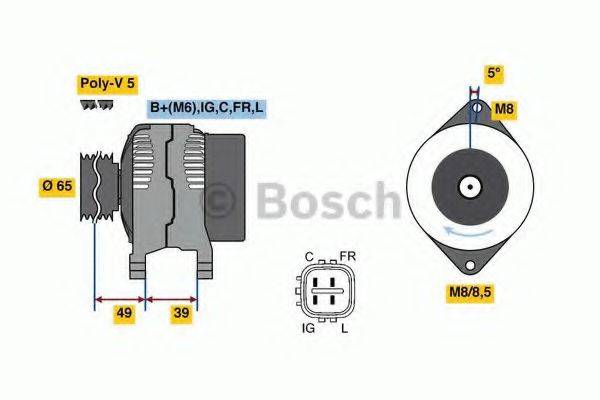 BOSCH 0986080570 Генератор