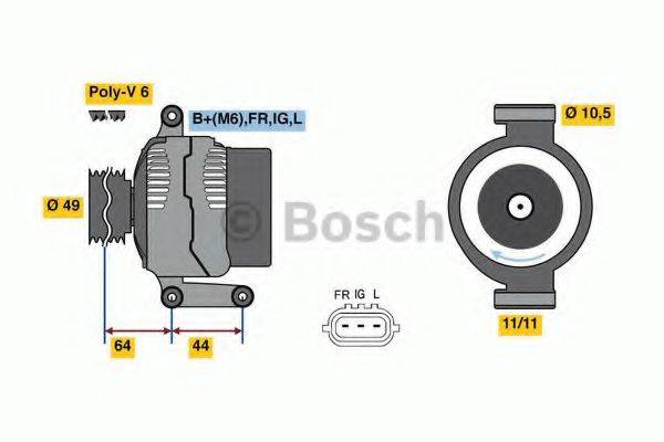 BOSCH 0986080610 Генератор