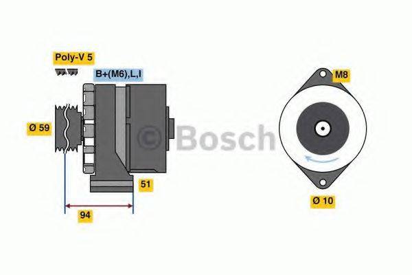 BOSCH 0986080760 Генератор